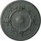 Ekena Millwork Flower Ceiling Medallion (Fits Canopies up to 3 7/8"), 27"OD x 1 1/8"P, Athenian Green Crackle CM27FLAGC - alternate 1
